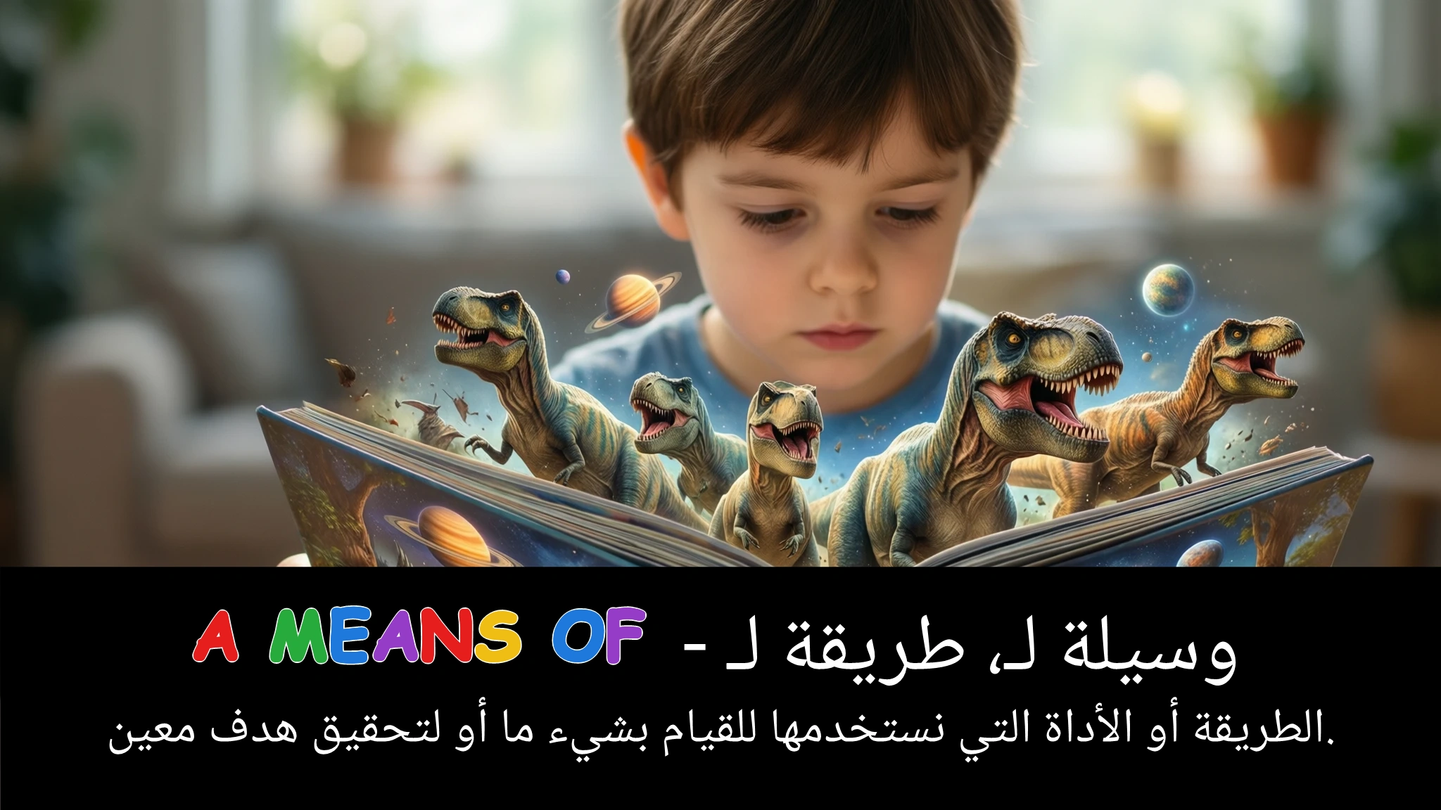 Arabic Illustration for a means of